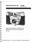 Kodak Retinette 1 B manual. Camera Instructions.